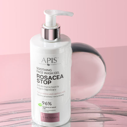 Apis Rosacea-Stop Soothing & calming facial cleansing gel | 300 ml