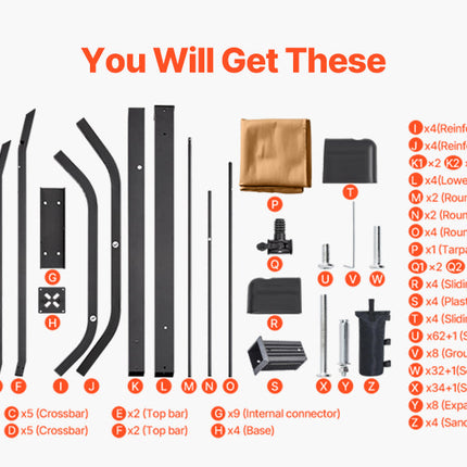 VEVOR Outdoor Pergola Arched Top Metal Pergola Retractable Pergola with Sun Shade Canopy Large Patio Shelter Pavilion for Deck