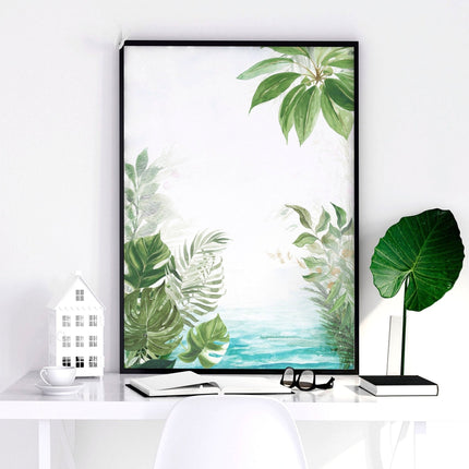 Art for office walls | set of 3 Tropical wall art prints