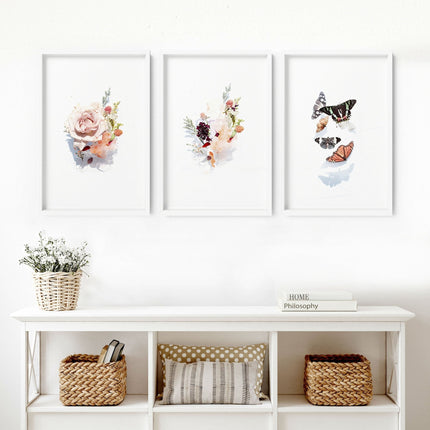 Art for a living room | set of 3 wall art prints