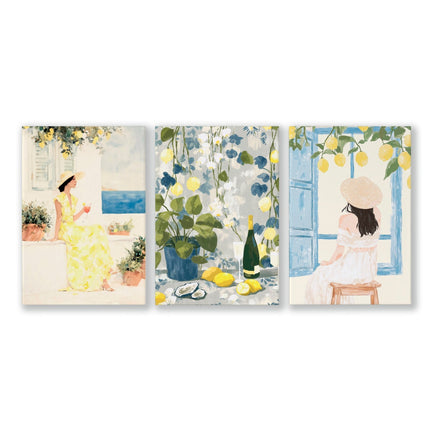 Art Prints In Frames | Set of 3 Italian Lifestyle Wall art Prints