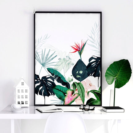 Artwork for offices | set of 3 Tropical wall art