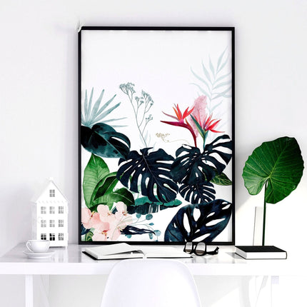 Artwork for offices | set of 3 Tropical wall art