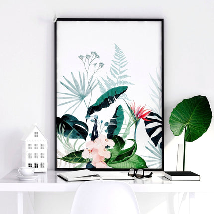 Artwork for offices | set of 3 Tropical wall art