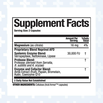 Arthur Andrew Medical Neprinol AFD - Multi Enzyme Blend with Serrapeptase & Nattokinase (300 Count)