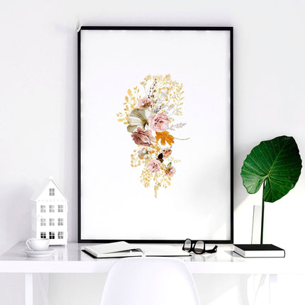 Artwork for a living room | set of 3 Shabby Chic wall art prints