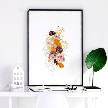 Artwork for a living room | set of 3 Shabby Chic wall art prints