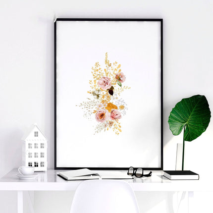 Artwork for a living room | set of 3 Shabby Chic wall art prints