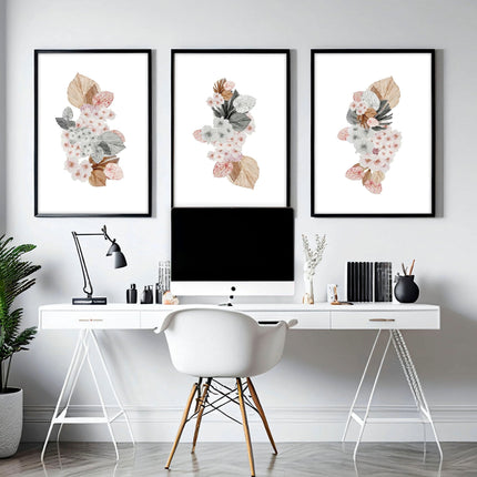 Colorful painting for wall | set of 3 wall art prints for office
