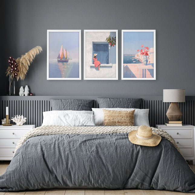 Artwork With Frames | Set of 3 Italian Lifestyle Wall art Prints