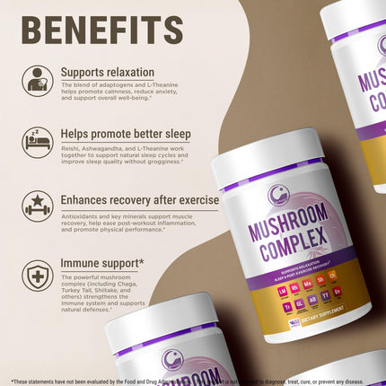 Evening Mushroom Capsules – Relaxation & Sleep (60 Caps)