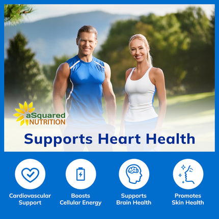 aSquared Nutrition CoQ10 400mg Max Strength – 200 Vegan Capsules