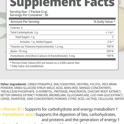 Atomy Finezyme Pineapple Fermentation Digestive Enzymes – 30 Packets