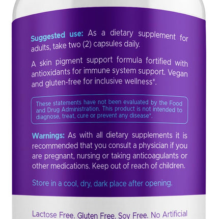 AURA VITAMINS Vitiligo Capsules – 60 Count | 1 Month Supply for Skin Pigmentation Support