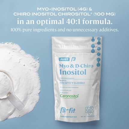 B-FIT B Inositol Supplement for Women – Myo & D-Chiro Inositol 40:1, 60 Servings, 2-Month Supply