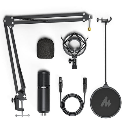 Maono XLR Cardioid Professional Vocal Studio Microphone with Boom Arm Kit