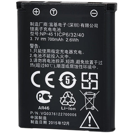 PRAKTICA NP-45 Rechargeable Battery Pack for WP240 Z250 Z212 & Fuji Cameras