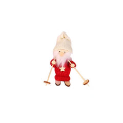 Creative Christmas Decoration Wooden Ski Doll