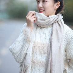 All-matching Art-style Striped Scarf For Women