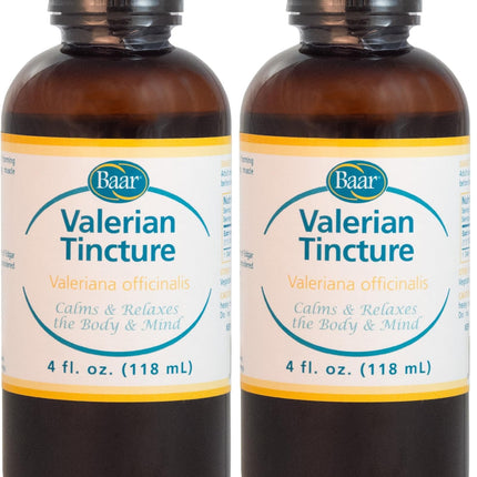 Baar Valerian Tincture – 4 oz (Pack of 2) – Natural Relaxant