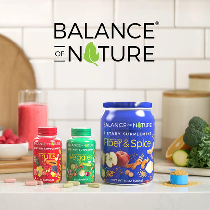 Balance of Nature Whole Food Supplements – Fruits & Veggies (90 Capsules, 3 Sets)