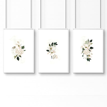 Bathroom Pictures for Wall – Shabby Chic Set of 3