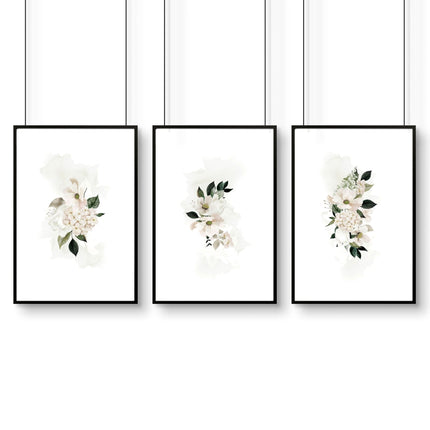 Bathroom Pictures for Wall – Shabby Chic Set of 3