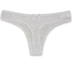 6 Pack Womens Sexy Lace Underwear Ladies Cotton Thongs G-String Knickers Briefs