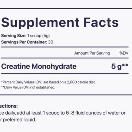 Beam Creatine Powder – Micronized Creatine Monohydrate | Third-Party Tested | 100 Servings | Unflavored