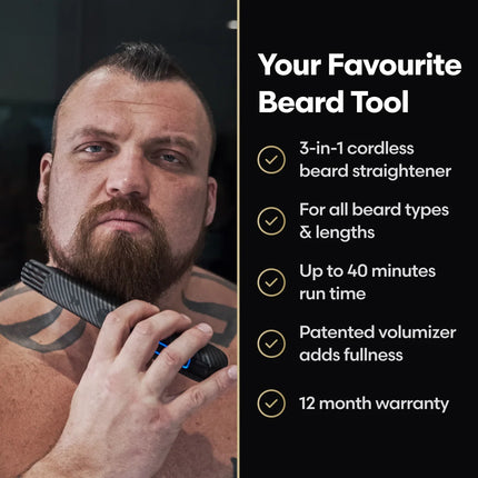 Carbon X Heated Beard Straightener