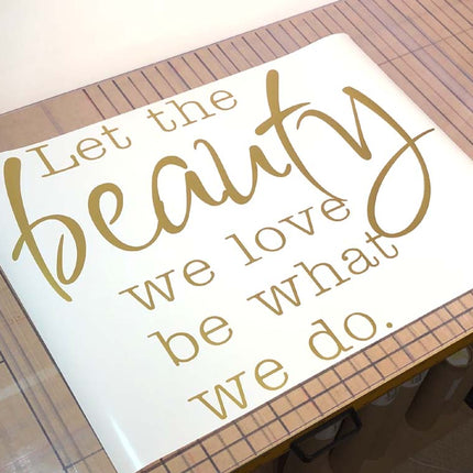 Beauty Wall Sticker Quote – Glamorous Salon Wall Art to Inspire Confidence
