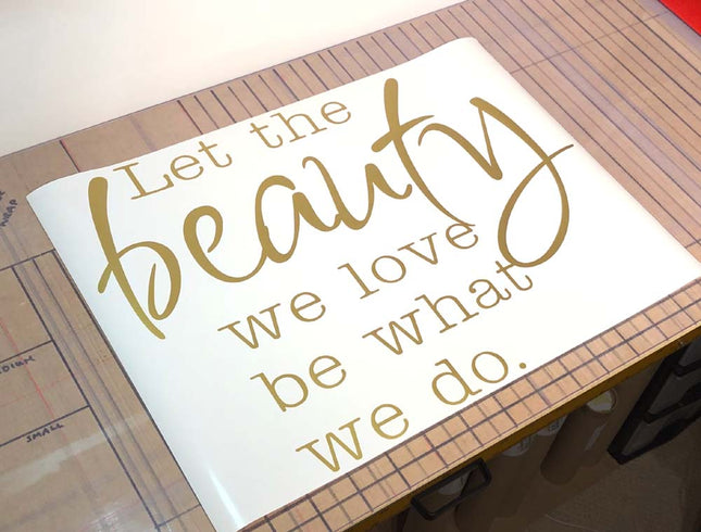 Beauty Wall Sticker Quote – Glamorous Salon Wall Art to Inspire Confidence