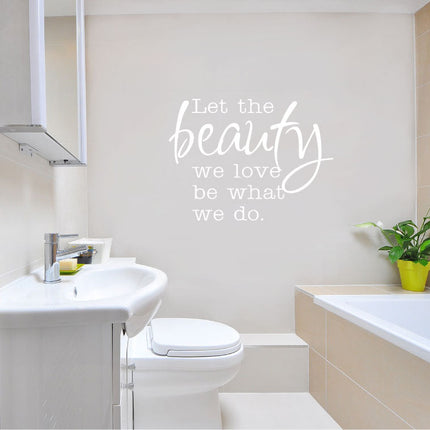 Beauty Wall Sticker Quote – Glamorous Salon Wall Art to Inspire Confidence