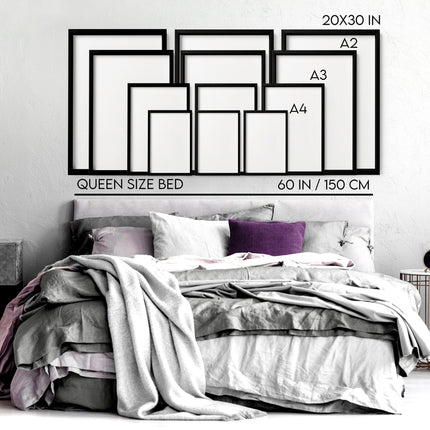 Bedroom Wall Inspiration decor | Set of 2 Minimal Women Wall art Prints