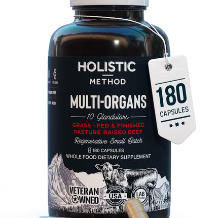 Carnivore Method Beef Organ Supplement Complex – 180 Capsules, Grass-Fed NZ Organs