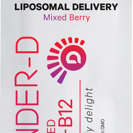 Codeage Liposomal Vitamin D3 Wonder-D – Vegan D3, K2 (MK-7) & B12 in Berry Flavor | 30 Pouches