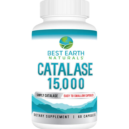 Best Earth Naturals Catalase 15,000 Units - Hair Vitality - 60-Day Supply