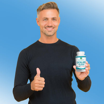 Best Earth Naturals Catalase 15,000 Units - Hair Vitality - 60-Day Supply