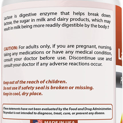 Best Naturals Fast Acting Lactase Enzyme 3000 FCC ALU - 180 Tablets (Pack of 3)