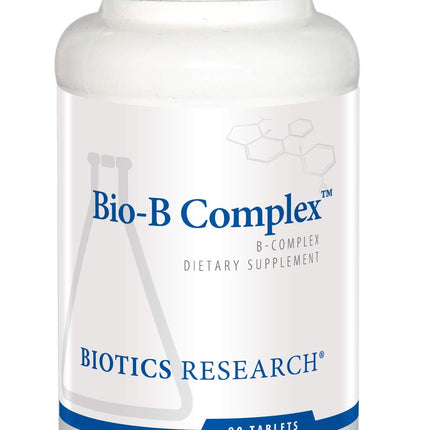 Biotics Research Bio B Complex High Potency B-Complex with Folate and Vitamins B2, B6 and B12 – Energy Production, Cardiovascular Support, Brain Health | 90 Tabs