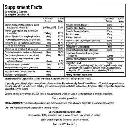 Biotics Research Bio-Immunozyme Forte — Immune Support Multivitamin