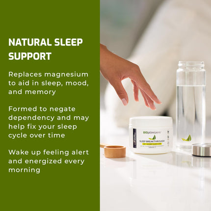 BIOptimizers Sleep Breakthrough – Melatonin-Free Deep Sleep (Vegan, Magnesium & Zinc) – Tropical Dreams