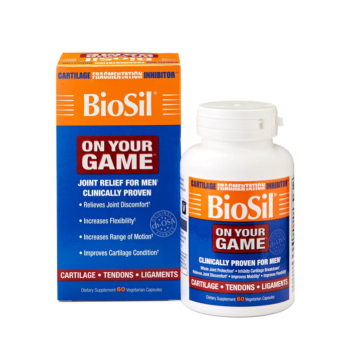 Biosil On Your Game - 60 Veggie Capsules | Patented ch-OSA for Joint Support