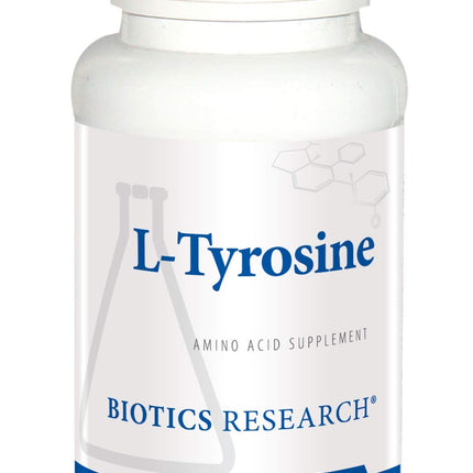 Biotics Research L-Tyrosine 500 mg – Mood & Memory Support, Thyroid Function, Relaxation (100 Capsules)