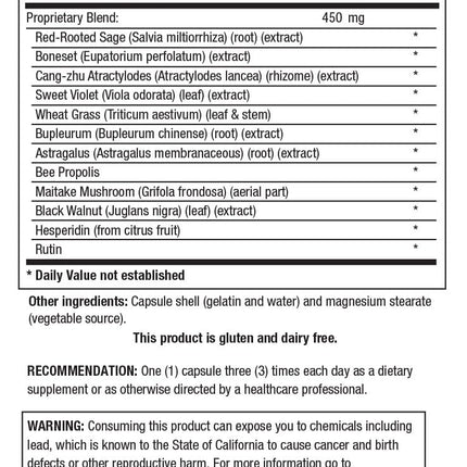 BIOTICS RESEARCH UltraVir-X – Immune Support Supplement with Vitamin C, Zinc, Maitake, Astragalus | 90 Capsules