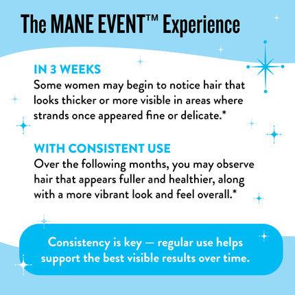 Hair Growth Vitamins for Women – Biotin, Collagen & Lustriva | Mane Event