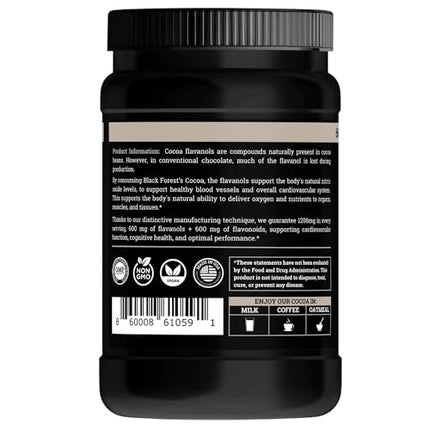 Black Forest High Flavanol Cocoa Powder — 1200mg Flavanols & 600mg Epicatechin