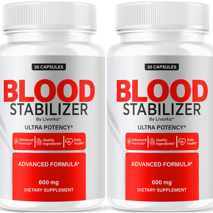 (2 Pack) Blood Stabilizer Supplement – Original Blood Stabilizer, Advanced Blood Formula, 60 Capsules