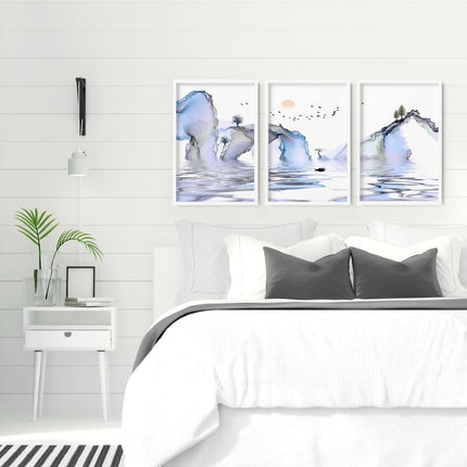 Japan art work | set of 3 framed wall art