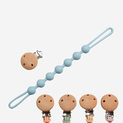 Bloom Bambini Baby Pacifier Clip and Teether in Blue